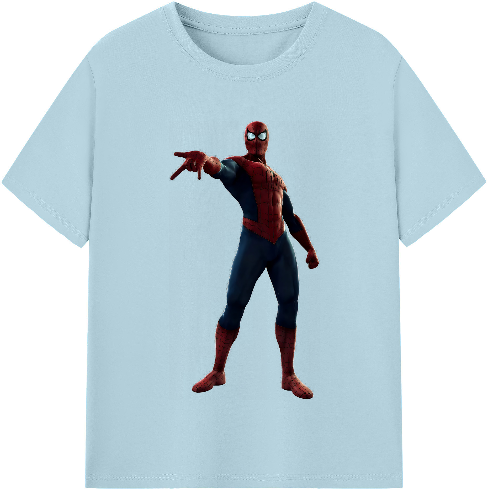 （画像用） Spider Man スパイダーマン 綿100％半袖Tシャツ（フロントプリント）